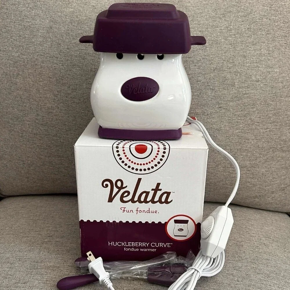 Velata Fun Fondue - Huckleberry Curve Fondue Warmer